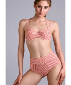 Marlies Dekkers Bikinier<PINK ROSE AND GOLDEN - Holi Vintage Wired Padded Plunge Balcony