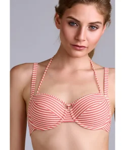Marlies Dekkers Bikinier<PINK ROSE AND GOLDEN - Holi Vintage Wired Padded Plunge Balcony