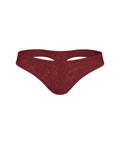Calvin Klein Trusser<POH SYRAH - Sheer Marq Lace Coordinate Thong