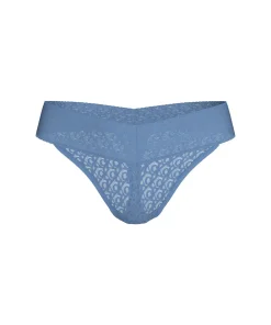 Calvin Klein Trusser<PWB GLACIER - Logo Lace Trim Thong