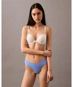 Calvin Klein Trusser<PWB GLACIER - Logo Lace Trim Thong