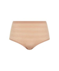 Chantelle Undertøj|Trusser<00Q CLAY NUDE - Softstretch Stripes High Waist Brief