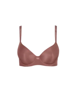 Marie Jo Bh'er<SAT SATIN TAUPE - Louie Padded Bra - Heart Shape
