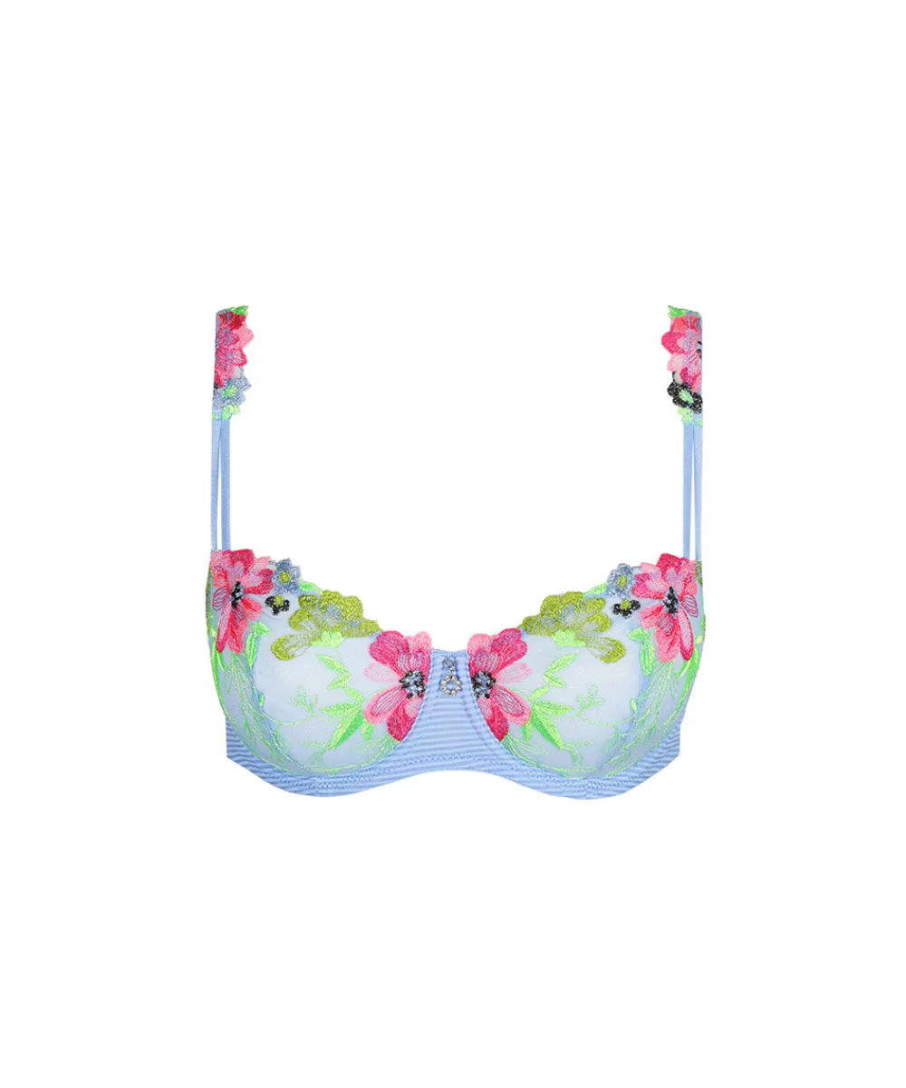 Marie Jo Bh'er<SIB SANTORINI BLUE - Odilly Balcony Bra Vertical Seam
