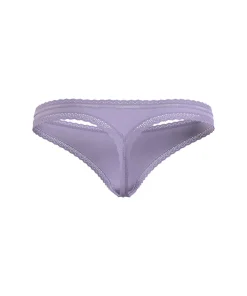 Calvin Klein Trusser<SPI PASTEL LILAC - Lace Edge Thongs