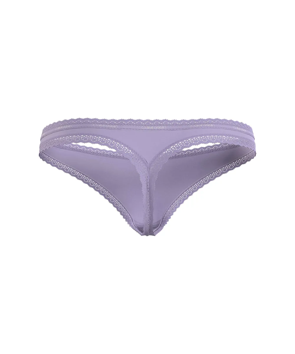 Calvin Klein Trusser<SPI PASTEL LILAC - Lace Edge Thongs