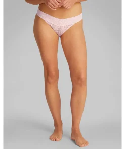 Calvin Klein Trusser<SQL BUFF PINK - Logo Lace Trim Brief