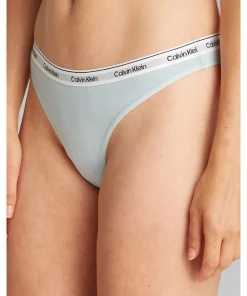 Calvin Klein Trusser<SRB STERLING BLUE - Icon Logo Thong