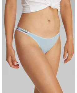 Calvin Klein Trusser<SRB STERLING BLUE - Modern Logo Thong