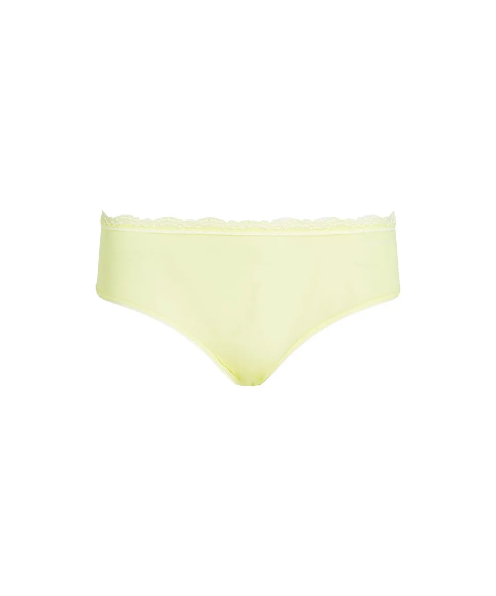 Calvin Klein Trusser<SYC PALE LIME YELLOW - Mf Stretch W Lace Hipster
