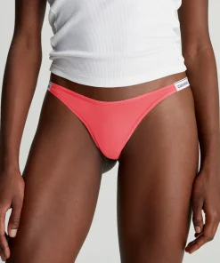 Calvin Klein Trusser<TBK CALYPSO CORAL - Modern Logo Thong
