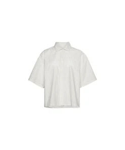 Calvin Klein Top/ Loungeshirt/ Pyjamas<T8K STEADY STRIPE_PELICAN - Cotton Poplin Other L&S Tops