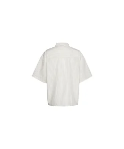 Calvin Klein Top/ Loungeshirt/ Pyjamas<T8K STEADY STRIPE_PELICAN - Cotton Poplin Other L&S Tops