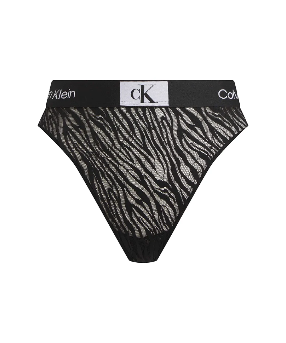 Calvin Klein Trusser<UB1 BLACK - 1996 Animal Lace Bikini Panties