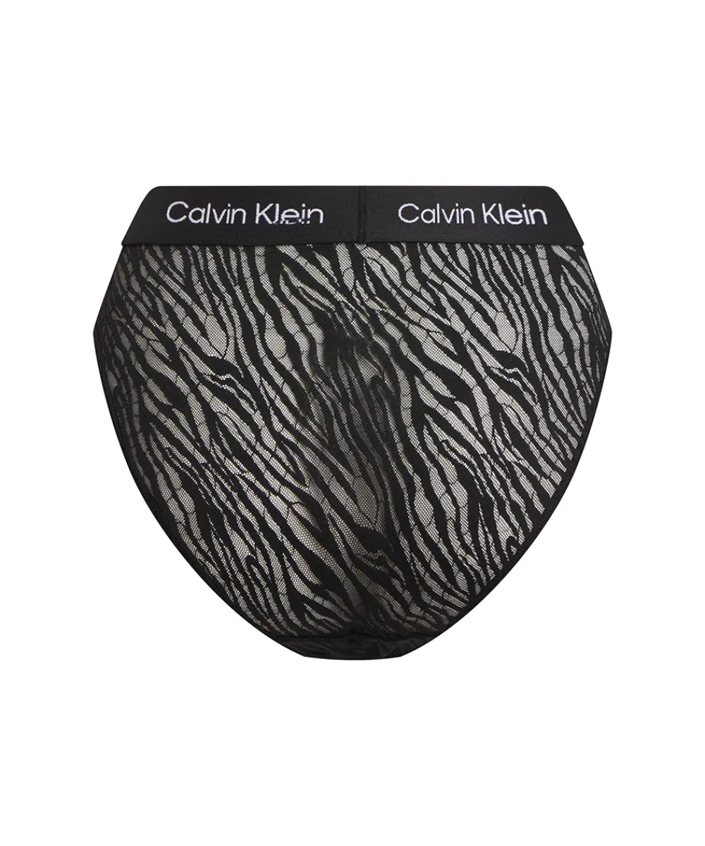 Calvin Klein Trusser<UB1 BLACK - 1996 Animal Lace Bikini Panties