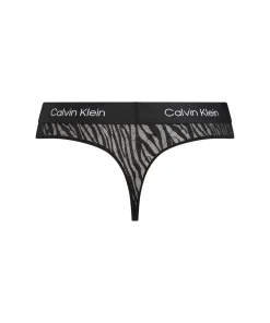 Calvin Klein Trusser<UB1 BLACK - 1996 Animal Lace Thongs