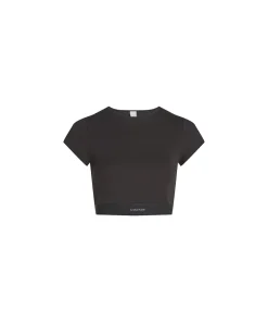 Calvin Klein Top/ Loungeshirt/ Pyjamas<UB1 BLACK - Cotton Stretch Rib S/S T-Shirt