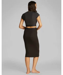 Calvin Klein Top/ Loungeshirt/ Pyjamas<UB1 BLACK - Cotton Stretch Rib S/S T-Shirt