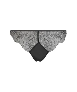 Calvin Klein Trusser<UB1 BLACK - Floral Lace Bikini Panties