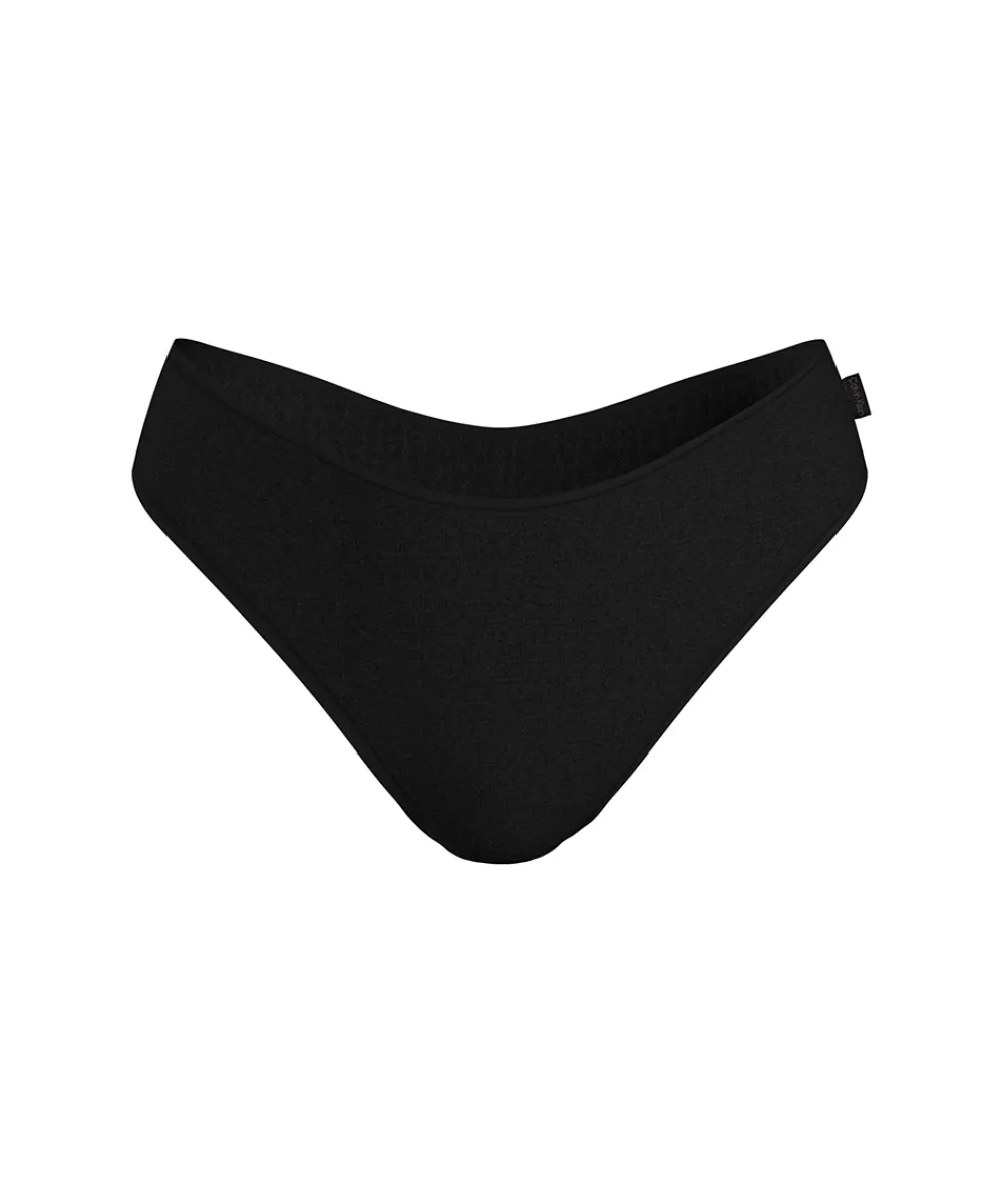 Calvin Klein Trusser<UB1 BLACK - Ideal Cotton Thong