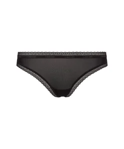 Calvin Klein Trusser<UB1 BLACK - Lace Edge Thongs