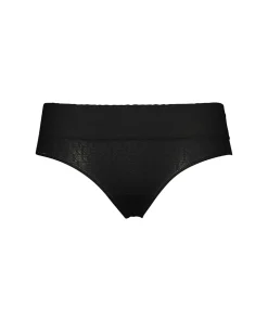 Calvin Klein Trusser<UB1 BLACK - Logo Lace Trim Brazilian