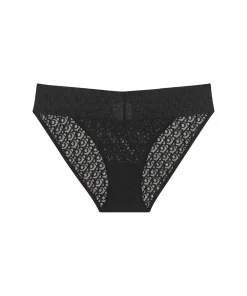 Calvin Klein Trusser<UB1 BLACK - Logo Lace Trim Brief