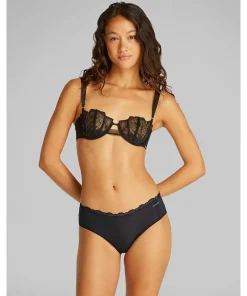 Calvin Klein Trusser<UB1 BLACK - Mf Stretch W Lace Hipster