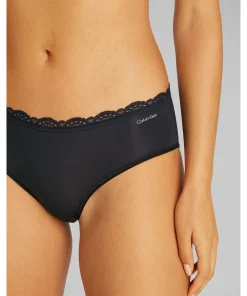 Calvin Klein Trusser<UB1 BLACK - Mf Stretch W Lace Hipster