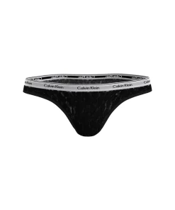 Calvin Klein Trusser<UB1 BLACK - Modern Logo W/ Lace Brazilian