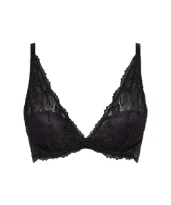 Calvin Klein Bh'er<UB1 BLACK - Sed Comfort Lotus Demi-Plunge Bras