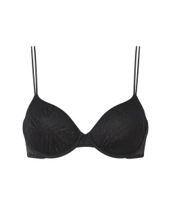 Calvin Klein Bh'er<UB1 BLACK - Sheer Marquisette Lace Demi-Plunge Bras