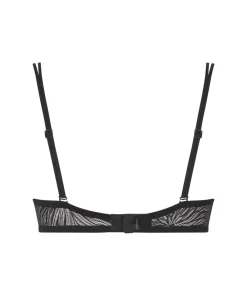 Calvin Klein Bh'er<UB1 BLACK - Sheer Marquisette Lace Demi-Plunge Bras