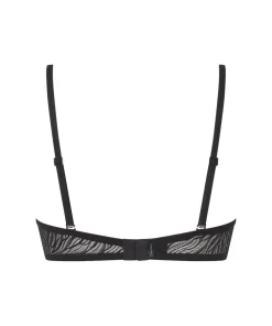 Calvin Klein Bh'er<UB1 BLACK - Sheer Marquisette Lace Demi-Plunge Bras