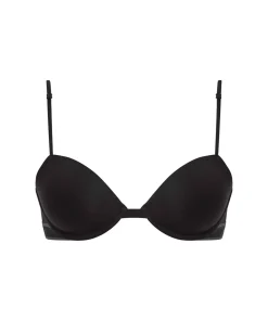 Calvin Klein Bh'er<UB1 BLACK W/ INK LOGO - Tonal Logo Cotton Demi