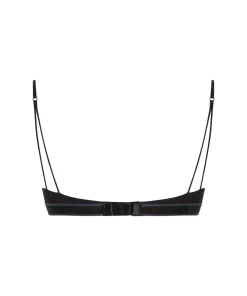 Calvin Klein Bh'er<UB1 BLACK W/ INK LOGO - Tonal Logo Cotton Demi