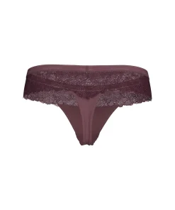Calvin Klein Trusser<VER MAUVE WINE - Modern Lace Coordinate Thong