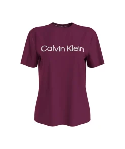 Calvin Klein Top/ Loungeshirt/ Pyjamas<VGP PURPLE POTION W/ IVORY LOG - Pure Cotton S/S T-Shirt