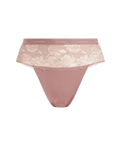Calvin Klein Trusser<VLZ RED GRAPE - Modern Lace Coordinate Thong