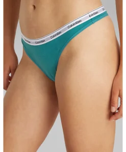 Calvin Klein Trusser<VO6 LIVELY TEAL - Icon Logo Thong