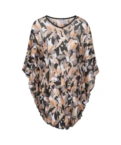 Wiki Strandtøj<W481 BARBADOS - Swimwear Beach Poncho