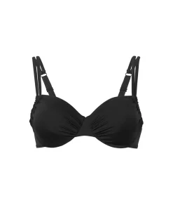 Wiki Protesebadetøj|Bikinier<W099 BLACK - Swimwear Adjustable Bikini Top