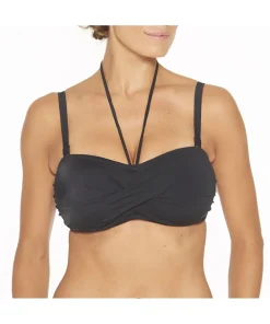 Wiki Bikinier<W099 BLACK - Swimwear Bandeau bikini top