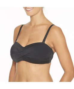 Wiki Bikinier<W099 BLACK - Swimwear Bandeau bikini top
