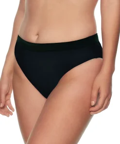 Wiki Bikinier<W099 BLACK - Swimwear Baywatch Brief