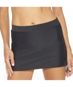 Wiki Bikinier<W099 BLACK - Swimwear Skirted brief