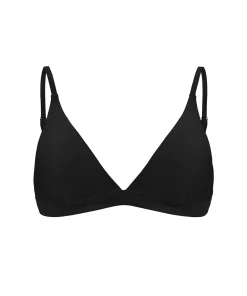 Wiki Bikinier<W099 BLACK - Swimwear Wirefree Triangle Bikini Top