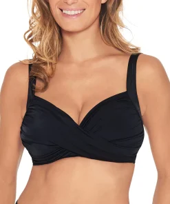 Wiki Protesebadetøj|Bikinier<W099 BLACK - Swimwear Wire-Free bikini top