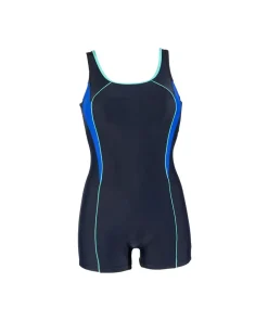 Wiki Protesebadetøj|Badedragter<W105 NAVY/AQUA - Daniella Classic Swimsuit