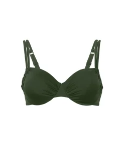 Wiki Protesebadetøj|Bikinier<W076 OLIVE - Swimwear Adjustable Bikini Top